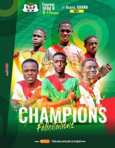 Tournoi UFOA-B U17 : Le Burkina Faso bat la Côte d'Ivoire 3-1 et remporte le trophée