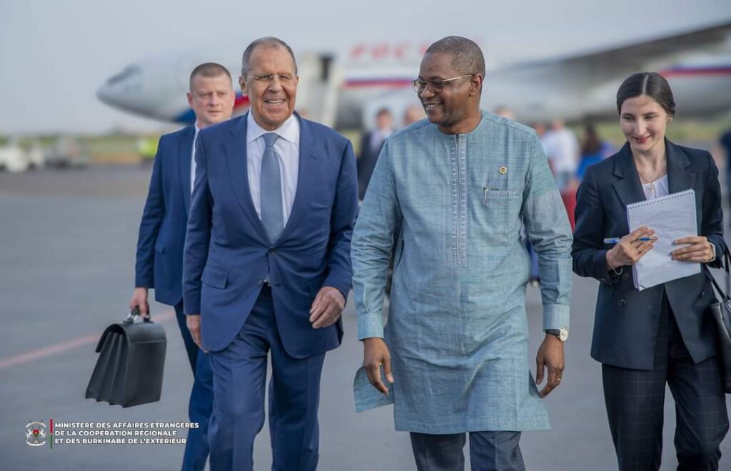 Coopération Burkina Faso- Fédération de Russie : le Ministre russe des Affaires étrangères en visite d'amitié et de travail dans la capitale burkinabè.