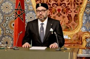 Le roi Mohammed VI donne son discours à l'occasion du 25è anniversaire de son accession au trône