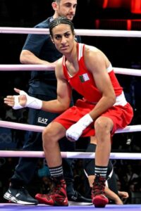 La boxeuse Imane Khélif sur le ring