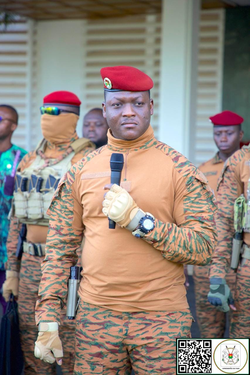 Le Capitaine Ibrahim Traoré , Président ,Chef d'Etat du Burkina Faso