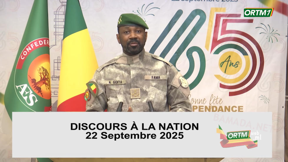general-assimi-goita-president-transtion-malienne-chef-etat-discours-allocution-fete-independance-mali-ortm